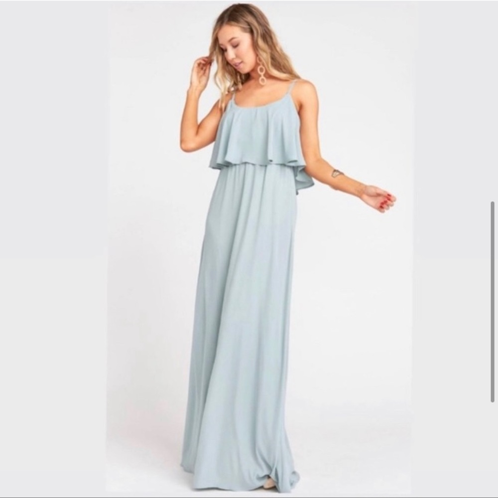 SHOW ME YOUR MUMU Silver Save Caitlin Maxi dress